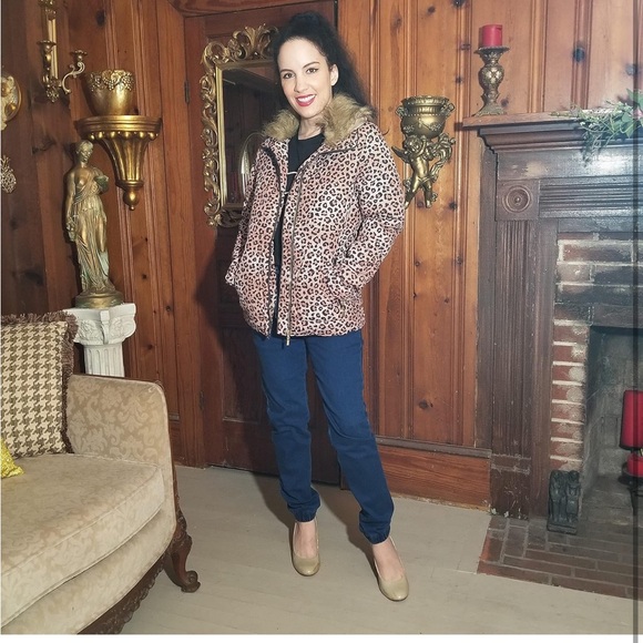 Women Casual Faux Fur Lapel Zip Pockets Quilted Parka Jacket Puffer Coat - Picture 6 of 6